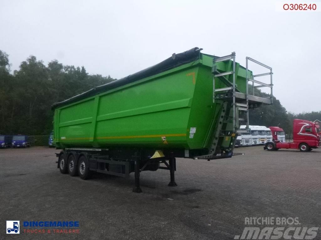 Schmitz Cargobull Tipper trailer steel 58 m3 + tarpaulin Flatbed/Dropside semi-trailers