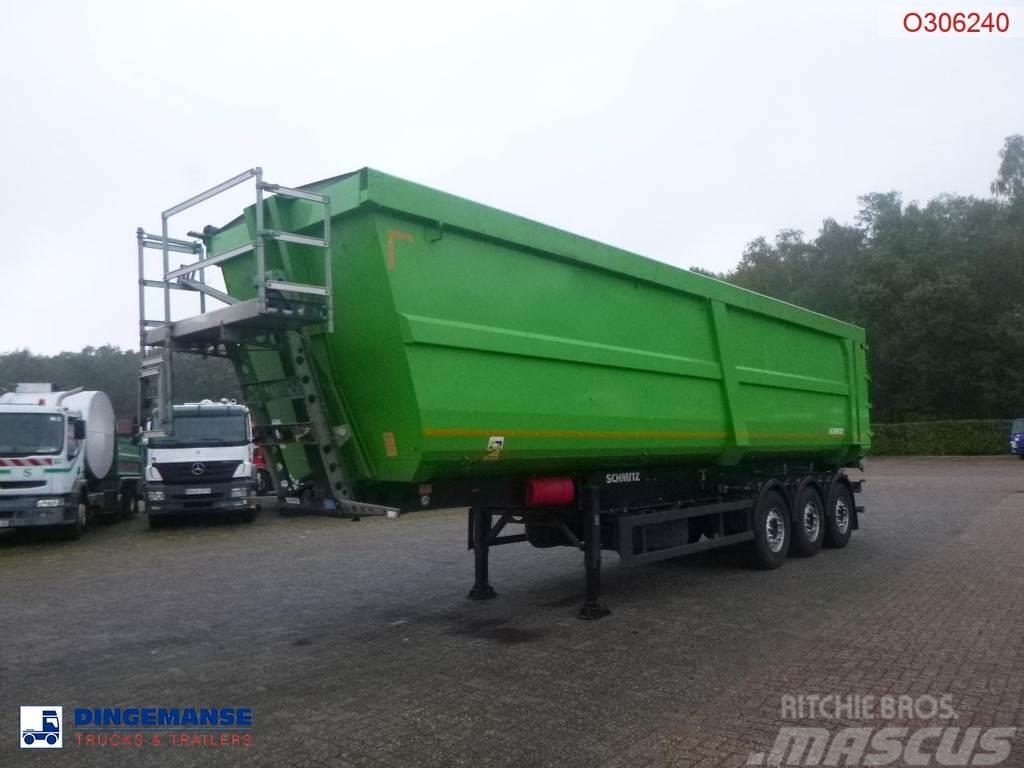 Schmitz Cargobull Tipper trailer steel 58 m3 + tarpaulin Flatbed/Dropside semi-trailers
