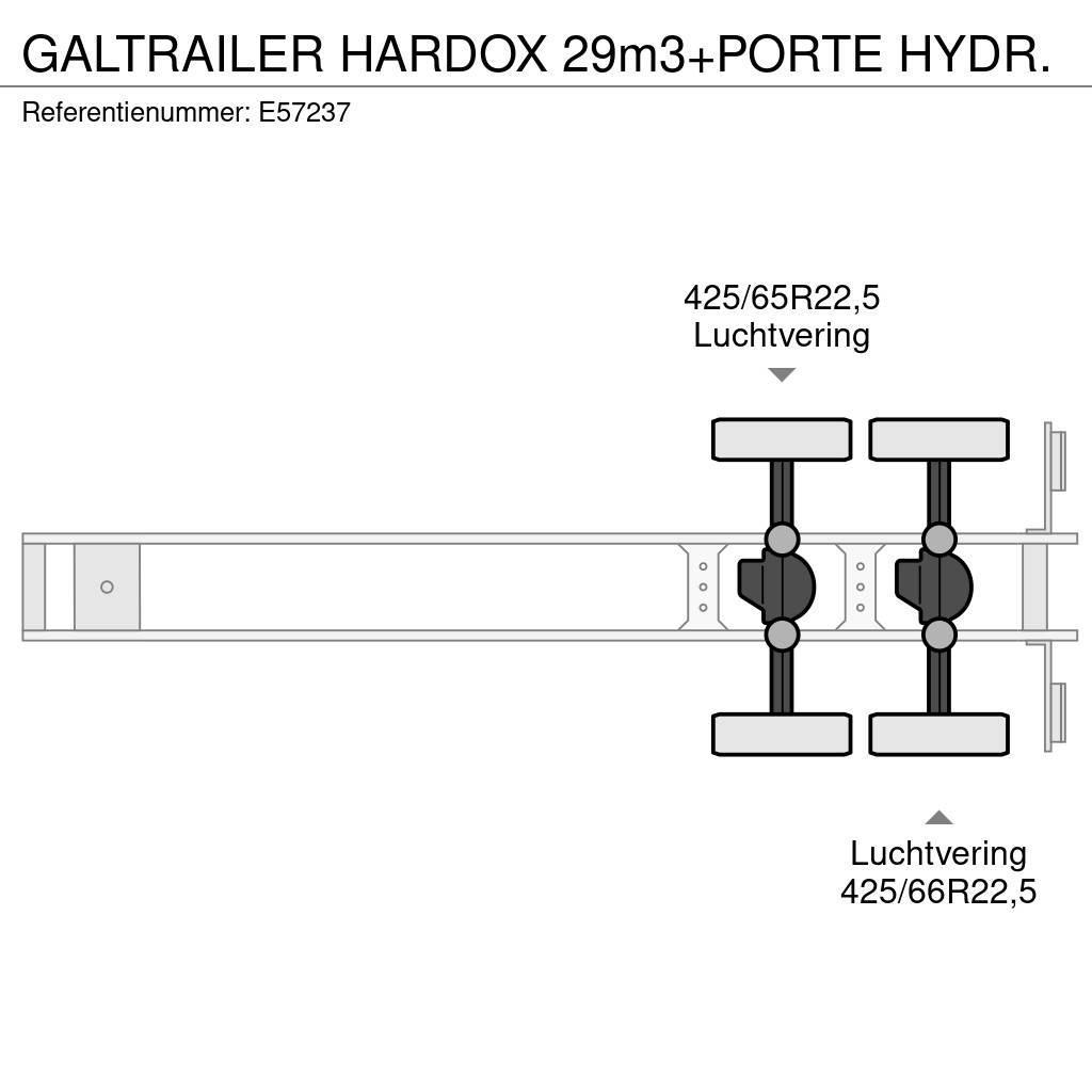  GALTRAILER HARDOX 29m3+PORTE HYDR. Tipper semi-trailers