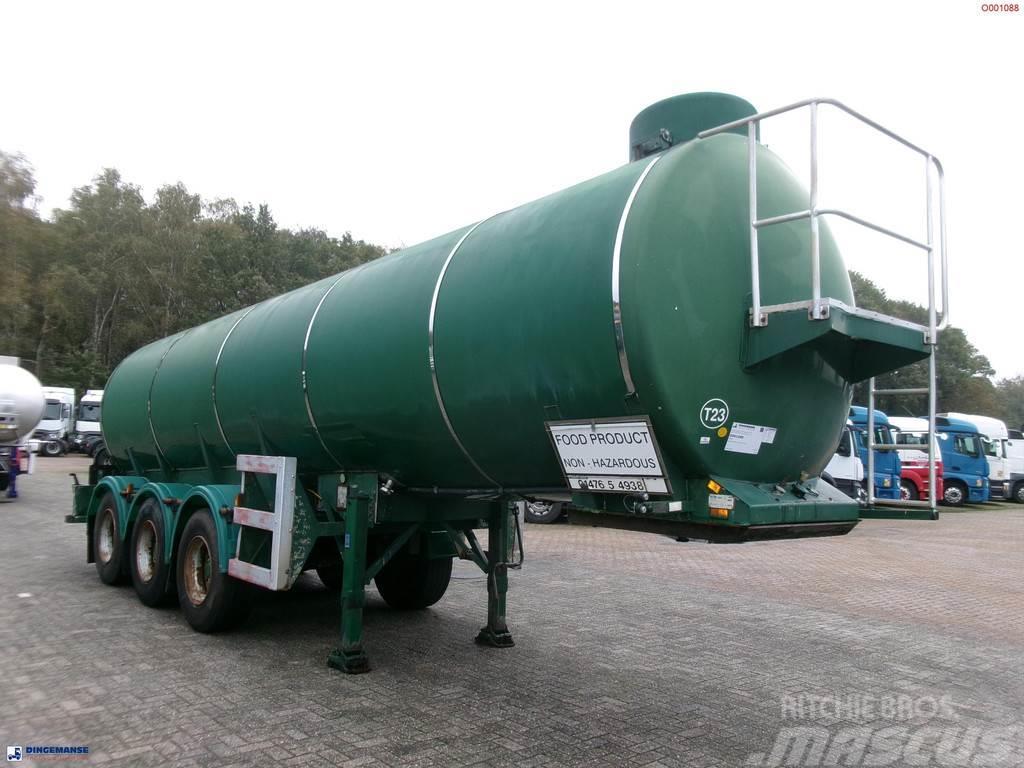  Melton Food tank inox 25 m3 / 1 comp Tanker semi-trailers