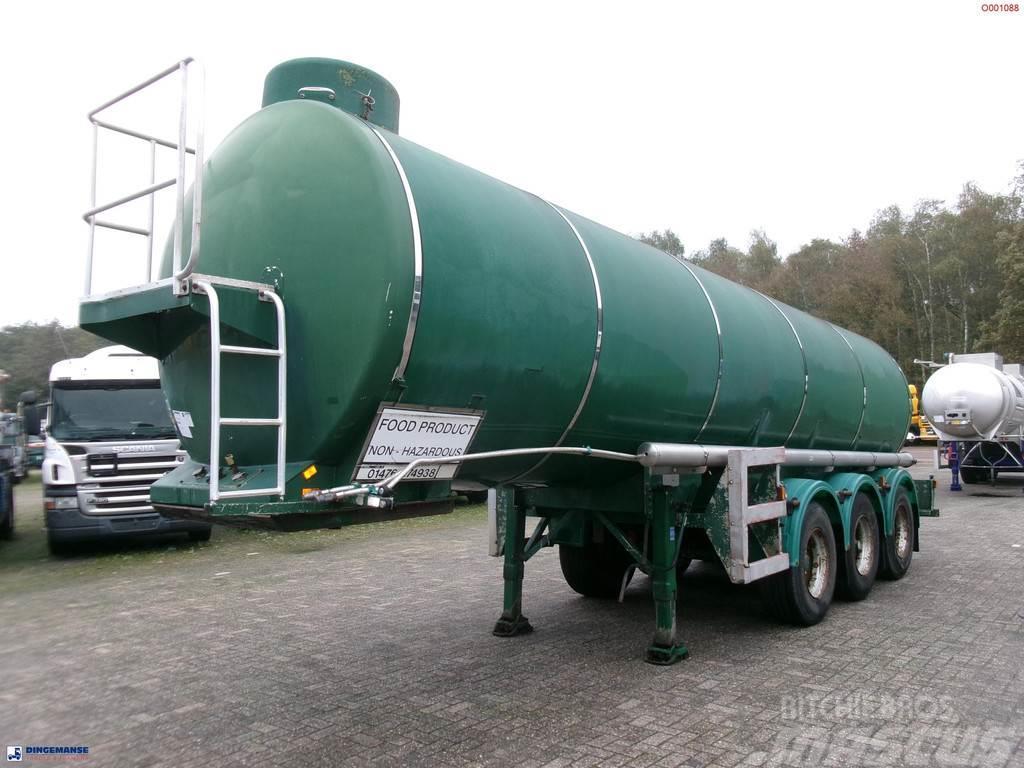  Melton Food tank inox 25 m3 / 1 comp Tanker semi-trailers