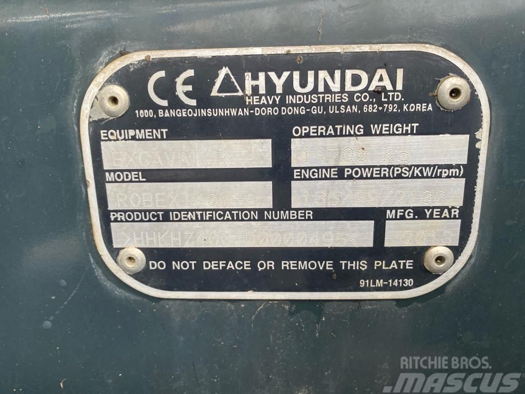 Hyundai 140w-9 Wheeled excavators