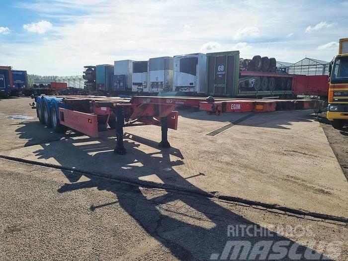  Dennisson 3 AXLE CONTAINER CHASSIS 40 FT 2X20 FT 3 Containerframe semi-trailers