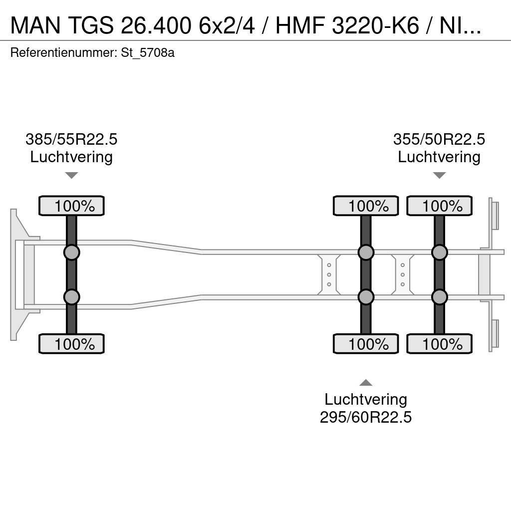 MAN TGS 26.400 6x2/4 / HMF 3220-K6 / NIEUW! Crane trucks