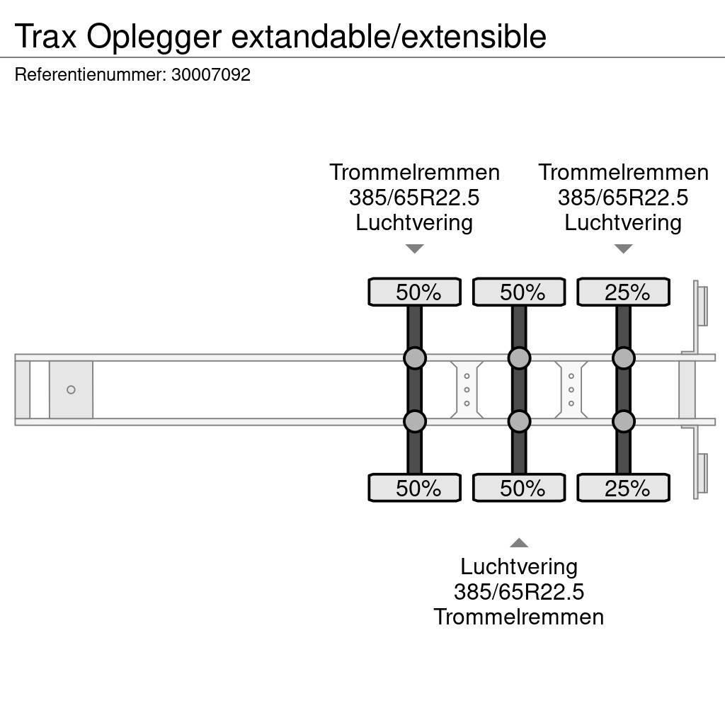 Trax Oplegger extandable/extensible Flatbed/Dropside semi-trailers