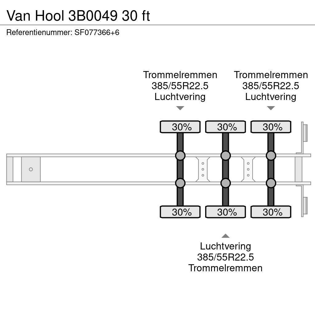 Van Hool 3B0049 30 ft Containerframe semi-trailers