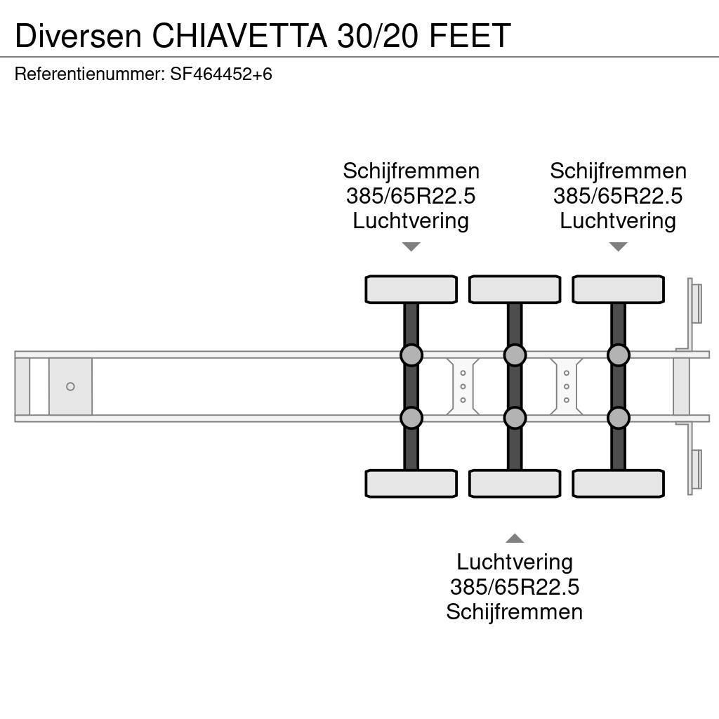  Diversen CHIAVETTA 30/20 FEET Containerframe semi-trailers