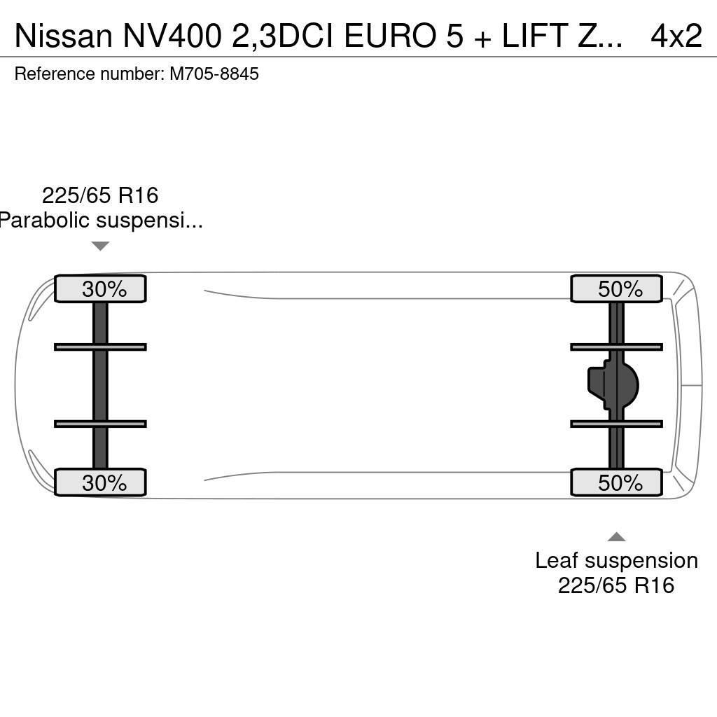 Nissan NV400 2,3DCI EURO 5 + LIFT ZEPRO 750 KG. Other