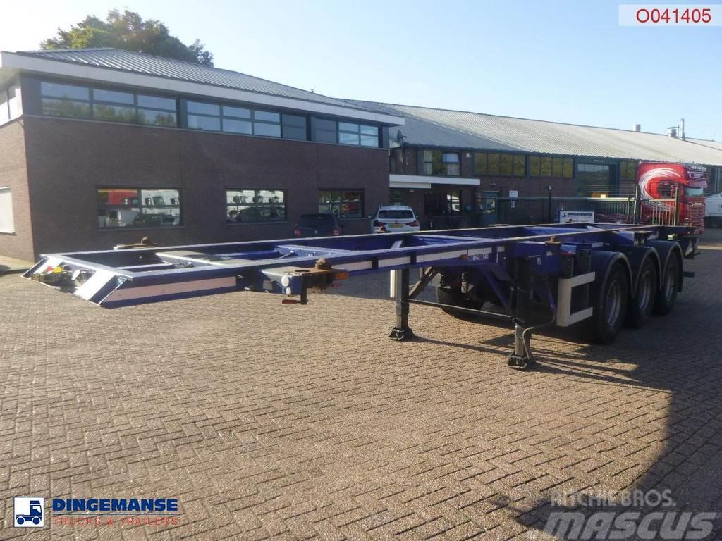 Dennison 3-axle container trailer 20-30-40-45 ft Containerframe semi-trailers