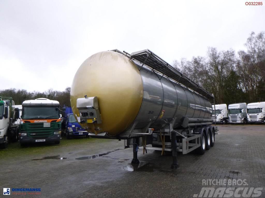  Parcisa Chemical tank inox L4BH 30 m3 / 1 comp / A Tanker semi-trailers
