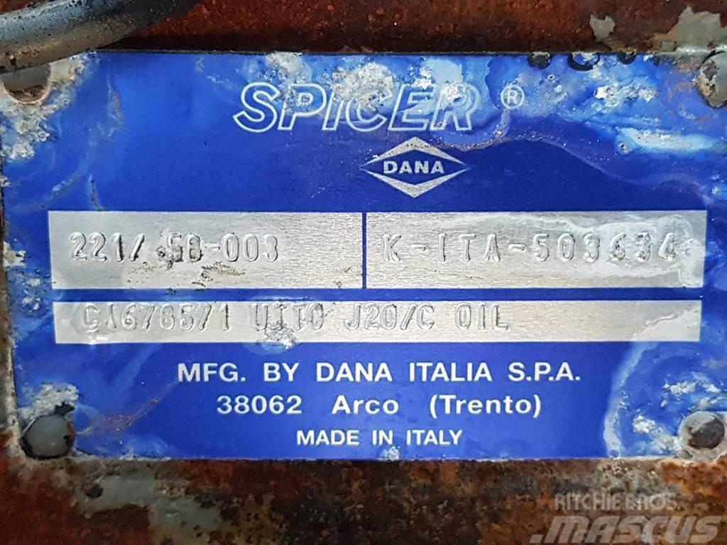 Manitou 160ATJ-Spicer Dana 221/58-003-Axle/Achse/As Axles