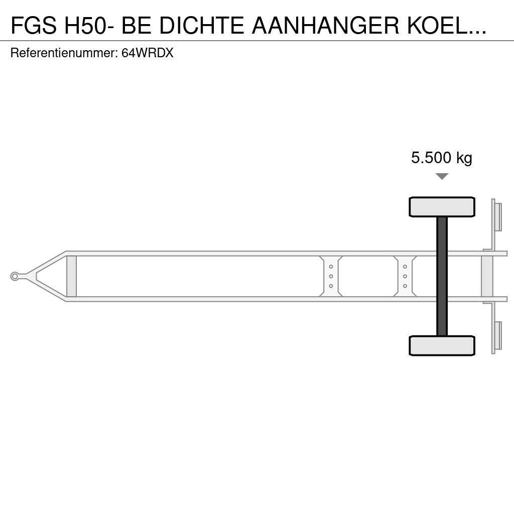  fgs H50- BE DICHTE AANHANGER KOELTRAILER APK VRIJ Temperature controlled trailers
