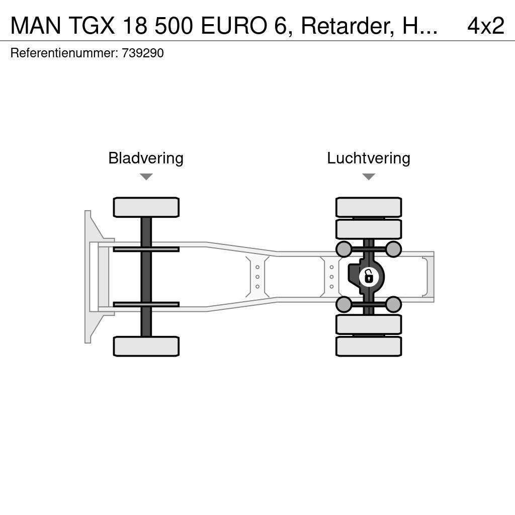 MAN TGX 18 500 EURO 6, Retarder, Hydraulic Tractor Units