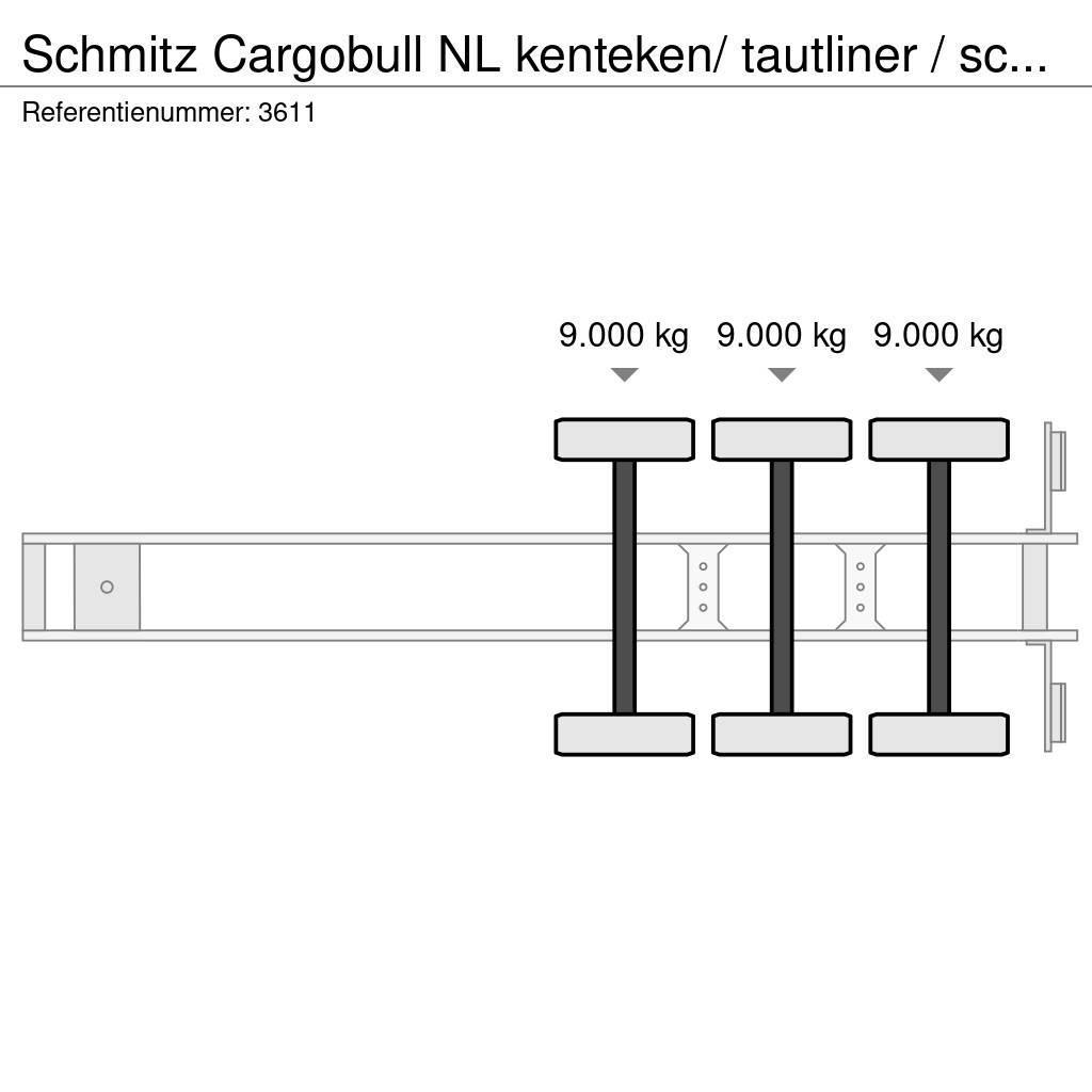 Schmitz Cargobull NL kenteken/ tautliner / schuifzeil / laadklep Curtainsider semi-trailers