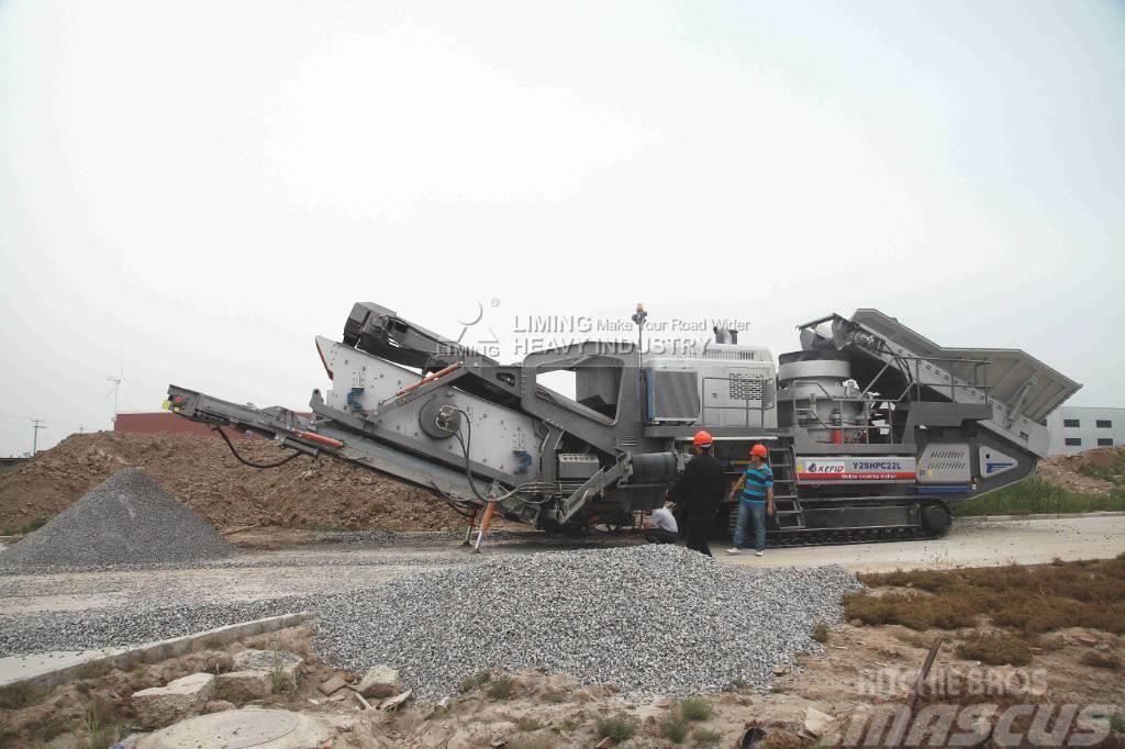 Liming Y3S2160 Mobile hydraulic Cone Crusher with Screen Mobile crushers