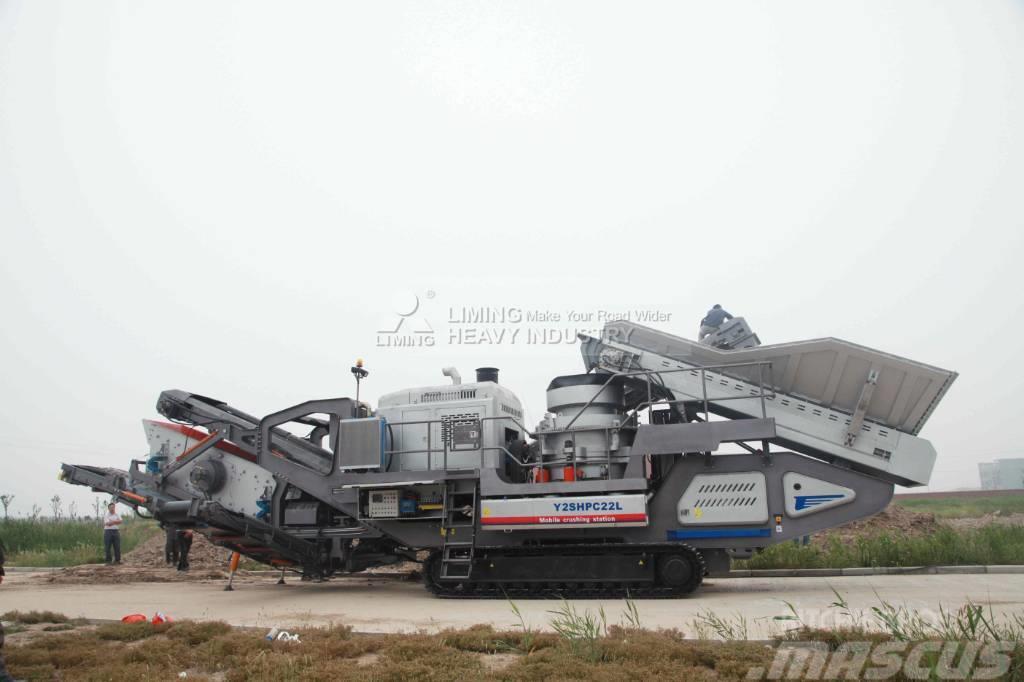 Liming Y3S2160 Mobile hydraulic Cone Crusher with Screen Mobile crushers