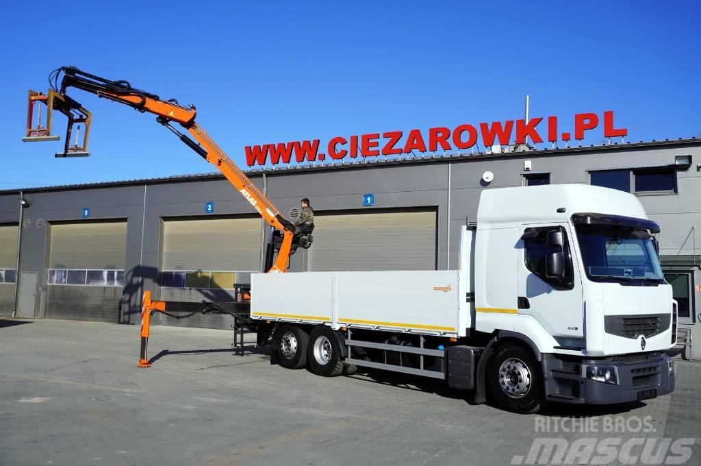 Renault Premium 460 DXI EEV 6x2, crane Atlas 2900 kg on 6m Crane trucks