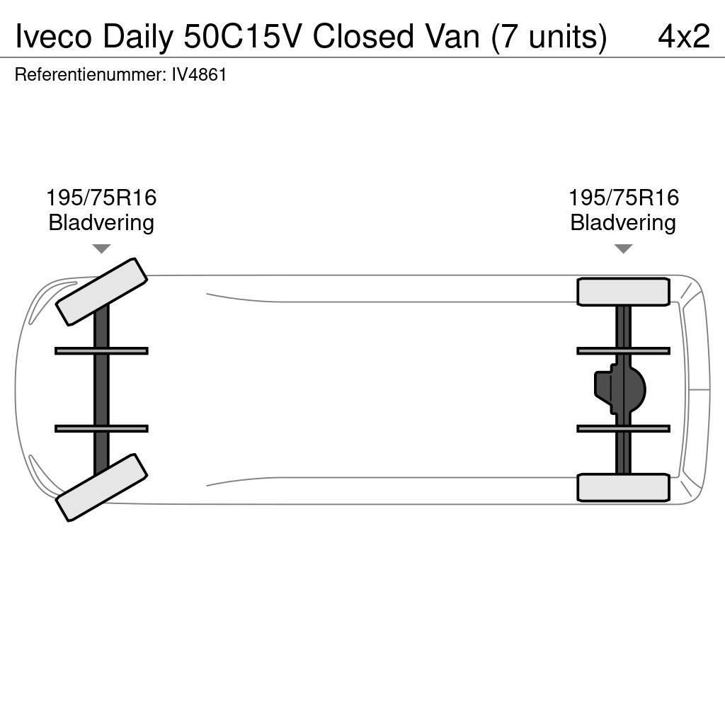 Iveco Daily 50C15V Closed Van (7 units) Box body