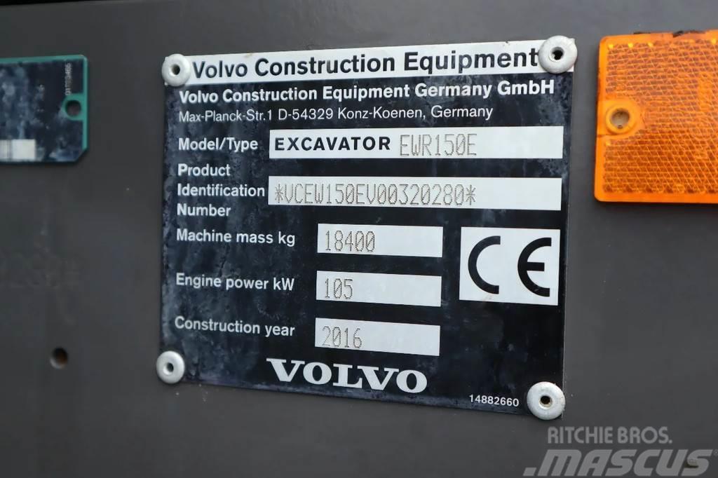 Volvo EWR 150 E | TILTROTATOR | BUCKET | OUTRIGGERS | TR Wheeled excavators