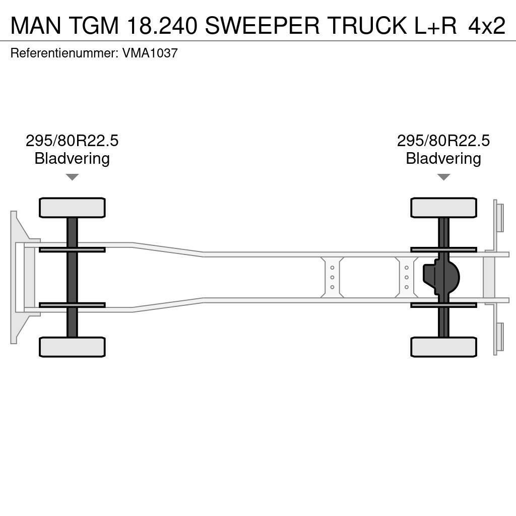 MAN TGM 18.240 SWEEPER TRUCK L+R Sweeper trucks
