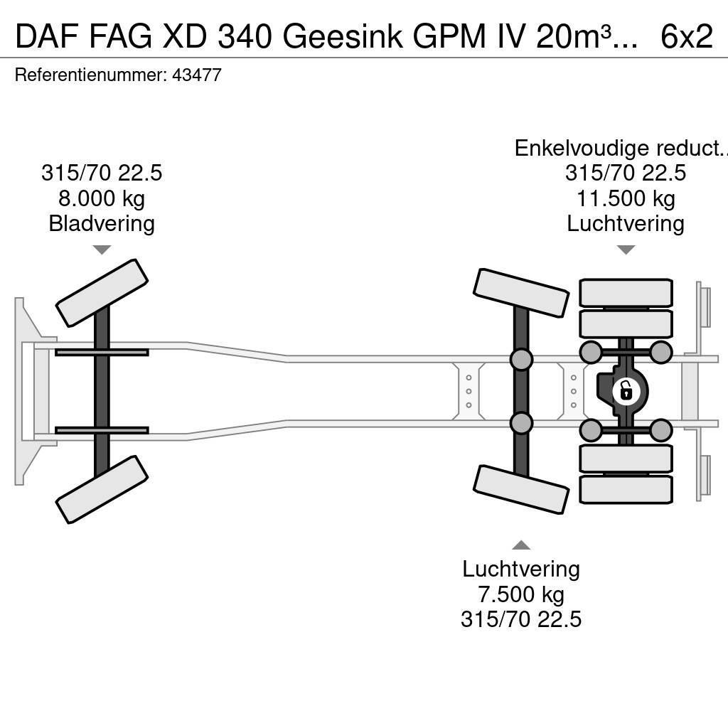 DAF FAG XD 340 Geesink GPM IV 20m³ GEC Waste trucks