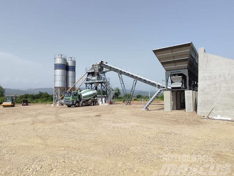 Constmach 120 M3/H Stationary Concrete Batching Plant Concrete Batching Plants