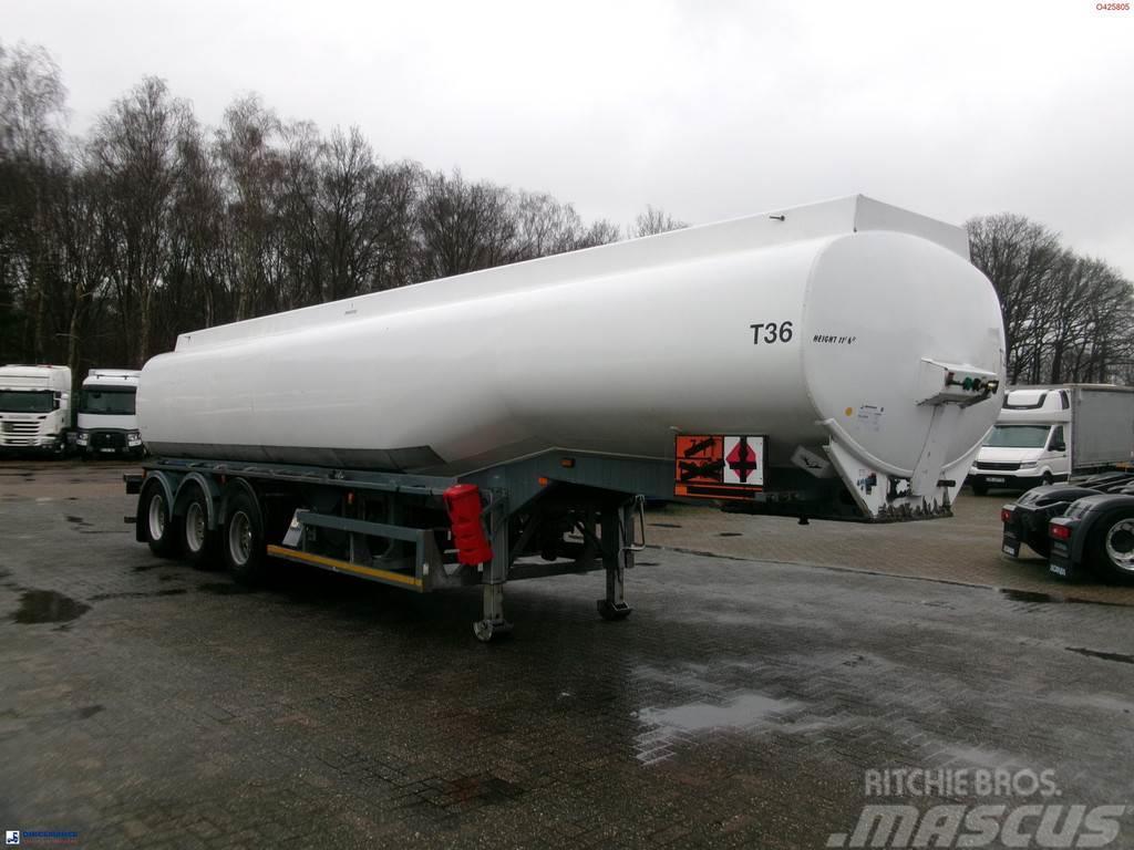  Crane Fruehauf Fuel tank alu 39 m3 / 1 comp + pump Tanker semi-trailers