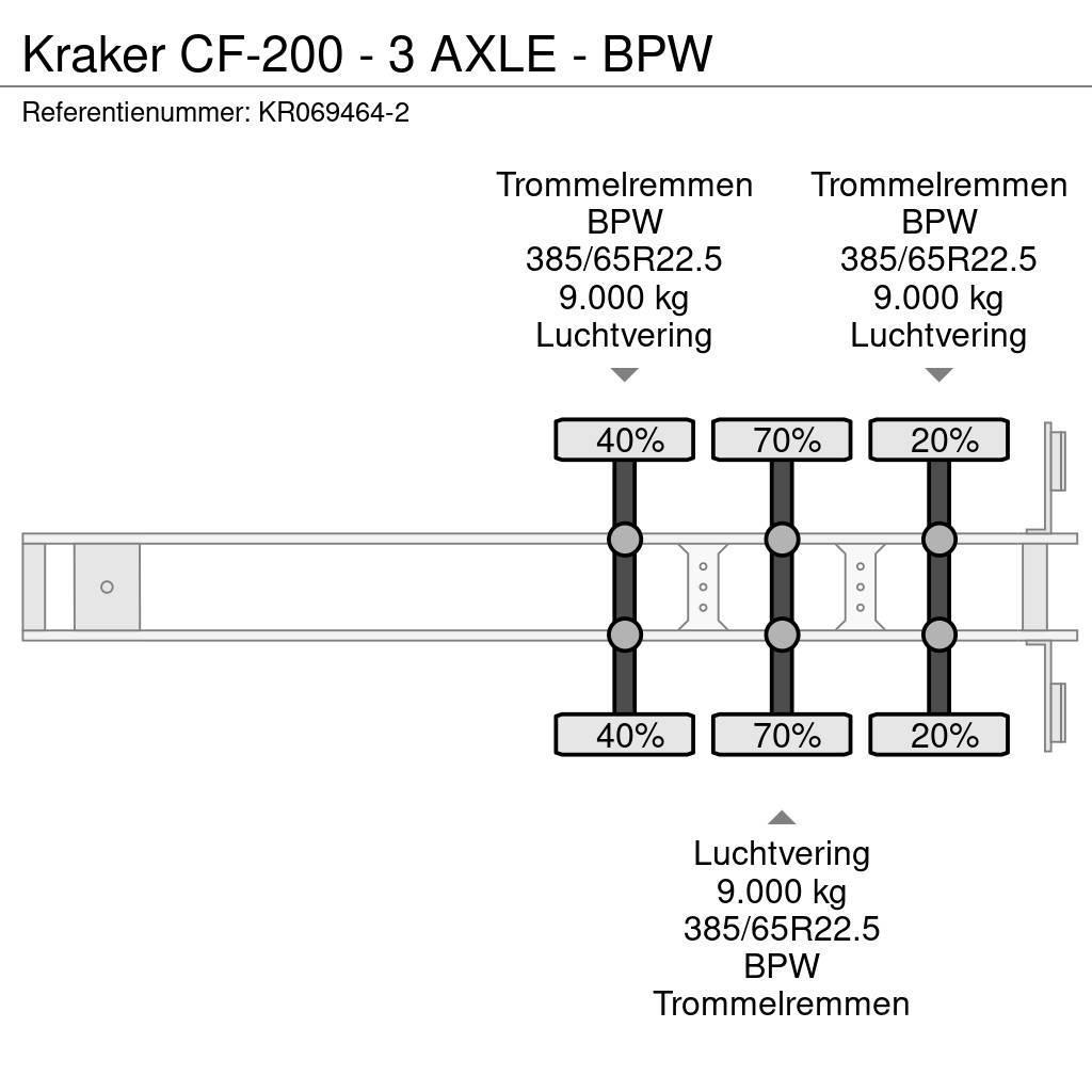 Kraker CF-200 - 3 AXLE - BPW Walking floor semi-trailers