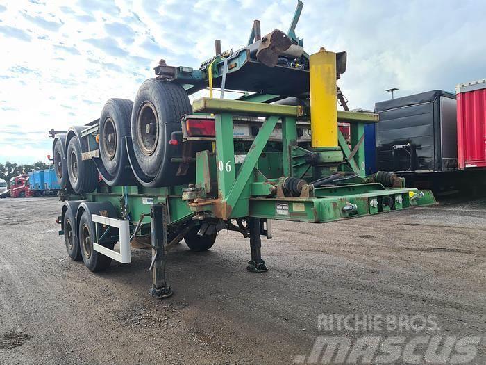  KORTEN 2 AXLE CONTAINER CHASSIS STEEL SUSPENSION B Containerframe semi-trailers