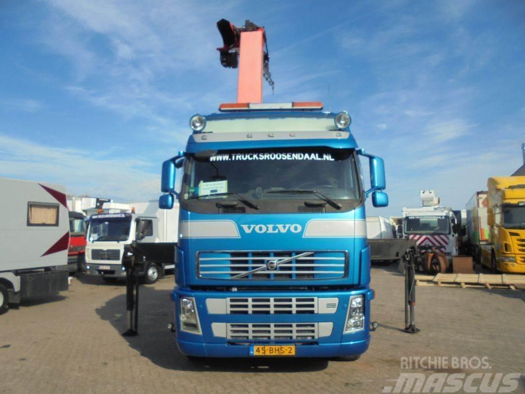 Volvo FH 520 + EURO 5 + PALFINGER PK 36002 CRANE + Manua Flatbed / Dropside trucks