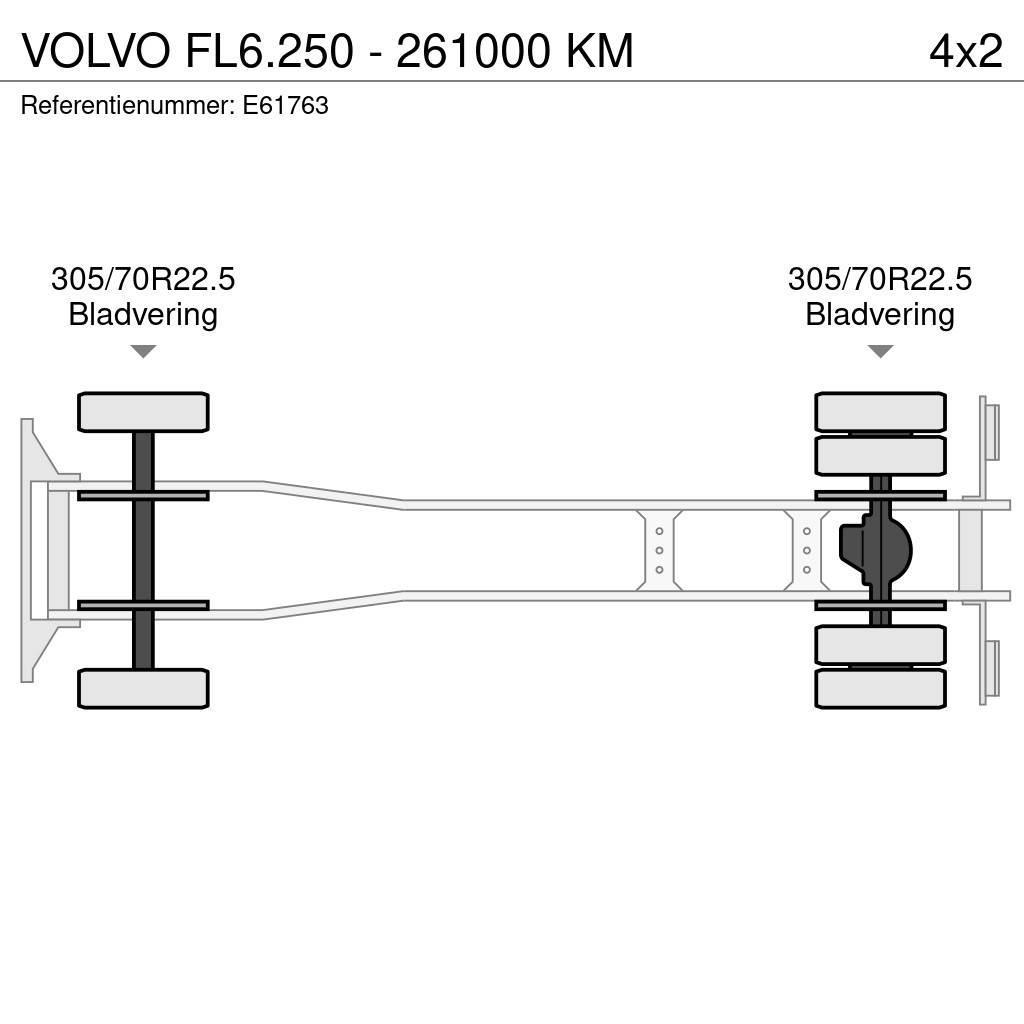 Volvo FL6.250 - 261000 KM Curtainsider trucks
