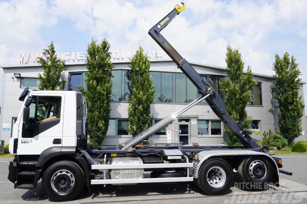 Iveco Stralis 360 E6 6×2 / MARREL 20t hooklift Hook lift trucks