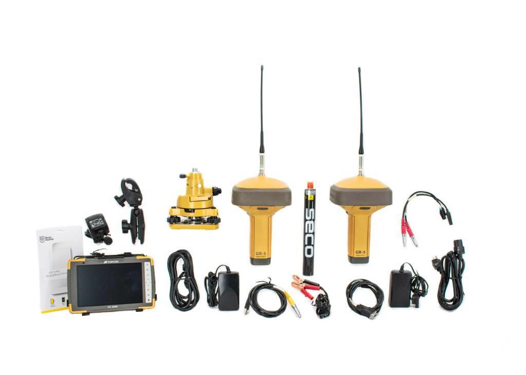Topcon Dual GR-5 UHF II GPS Kit w/ FC-5000 & Magnet Field Other components