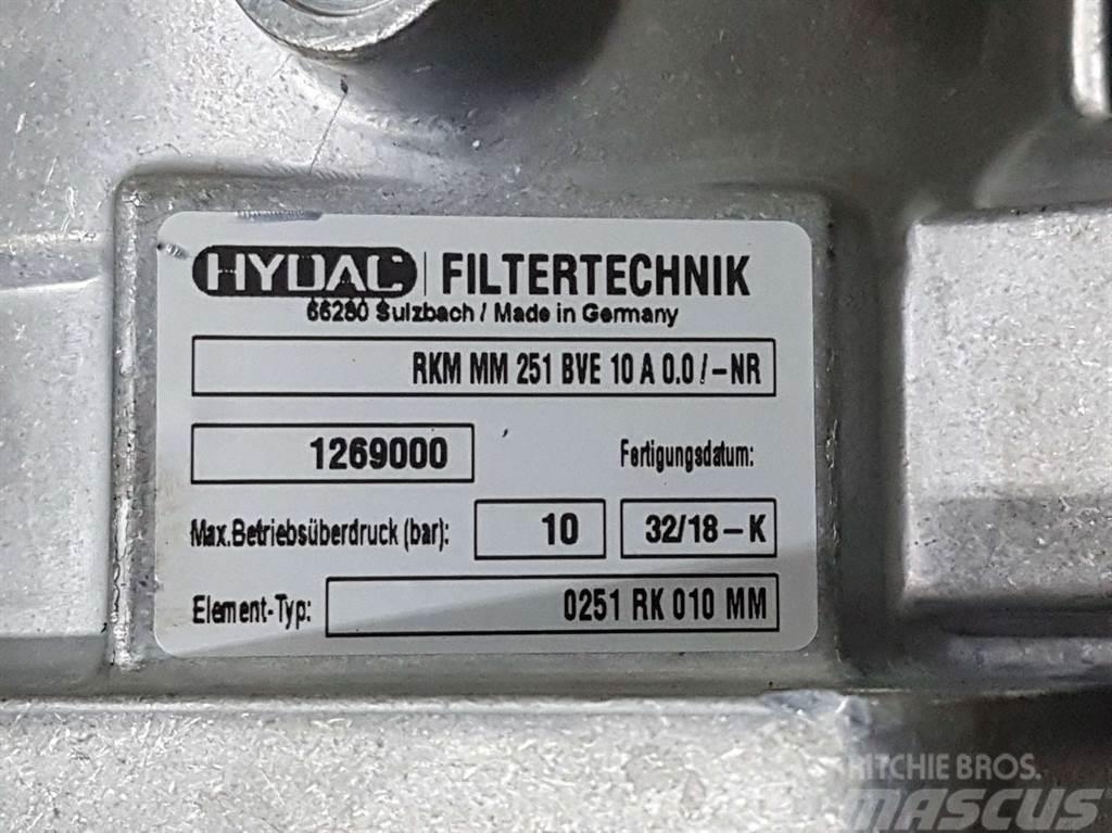  Hydac RKM MM 251 BVE 10 A 0.0/-NR-1269000-Filter Hydraulics