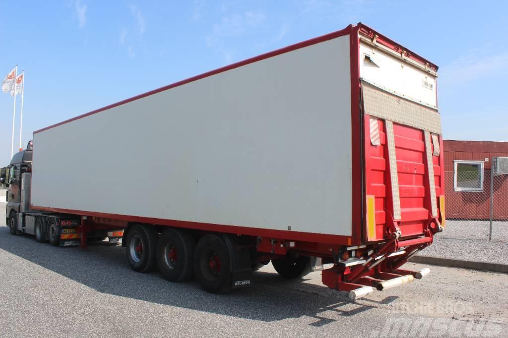 Kel-Berg 3 akslet Bokstrailer m/ lift Box body semi-trailers
