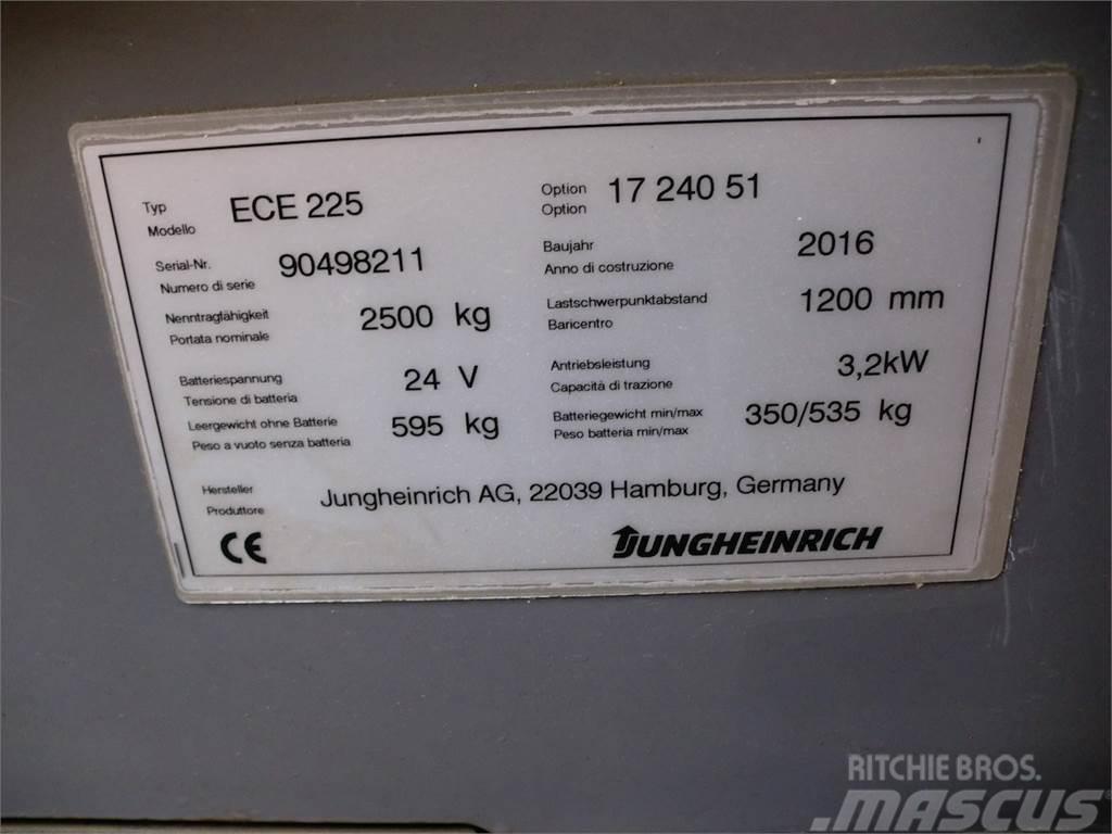 Jungheinrich ECE 225 2400x510mm Low lift order picker