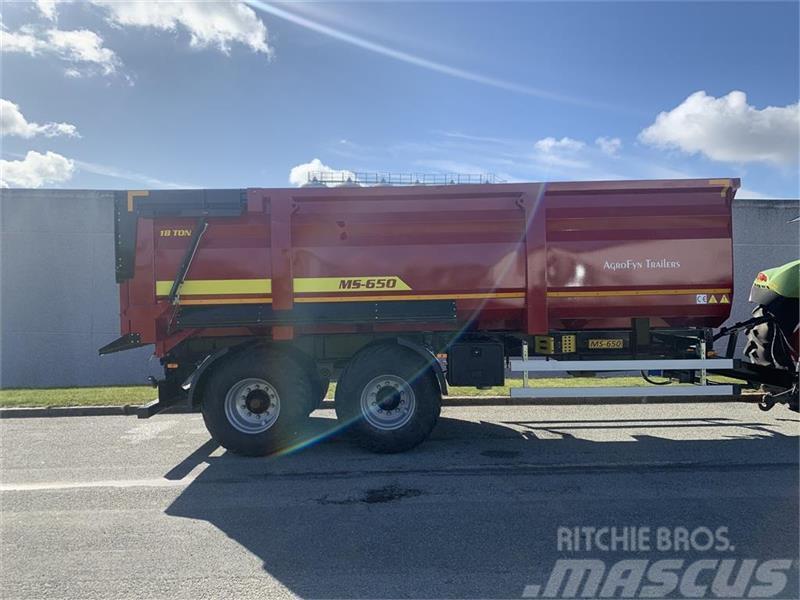 Agrofyn Trailers 18 tons bagtipvogn Tipper trailers
