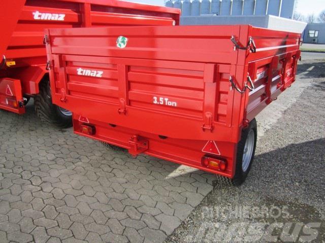 Tinaz 3,5 tons bagtipvogn med 25 cm sider Tipper trailers