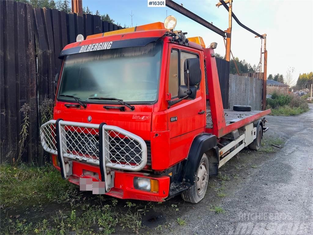 Mercedes-Benz 814 Tow truck w/ winch and lifting cradle. Recovery vehicles
