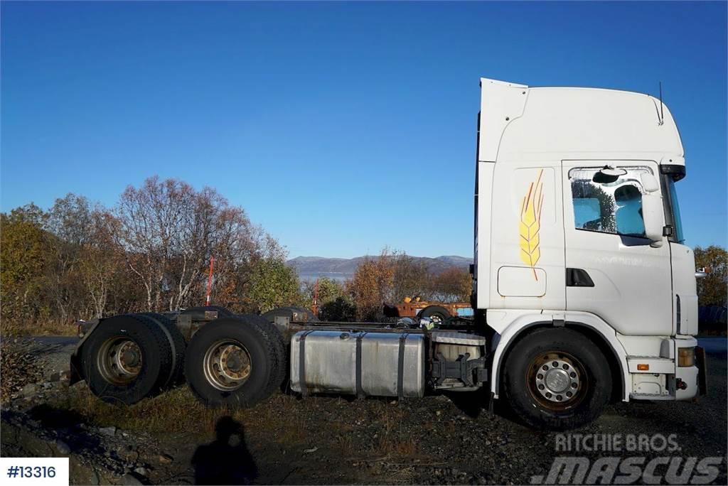 Scania R124 470 6x2 snow rigged Chassis Chassis Cab trucks