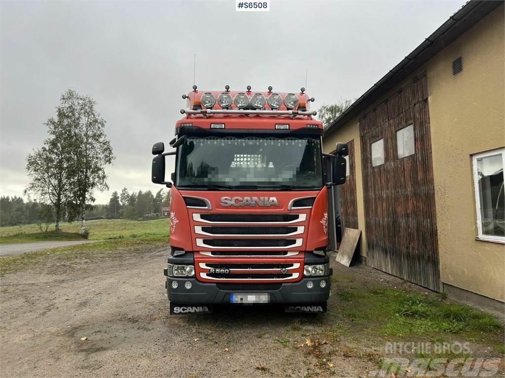 Scania R560 Timber Truck with trailer and crane Timber trucks