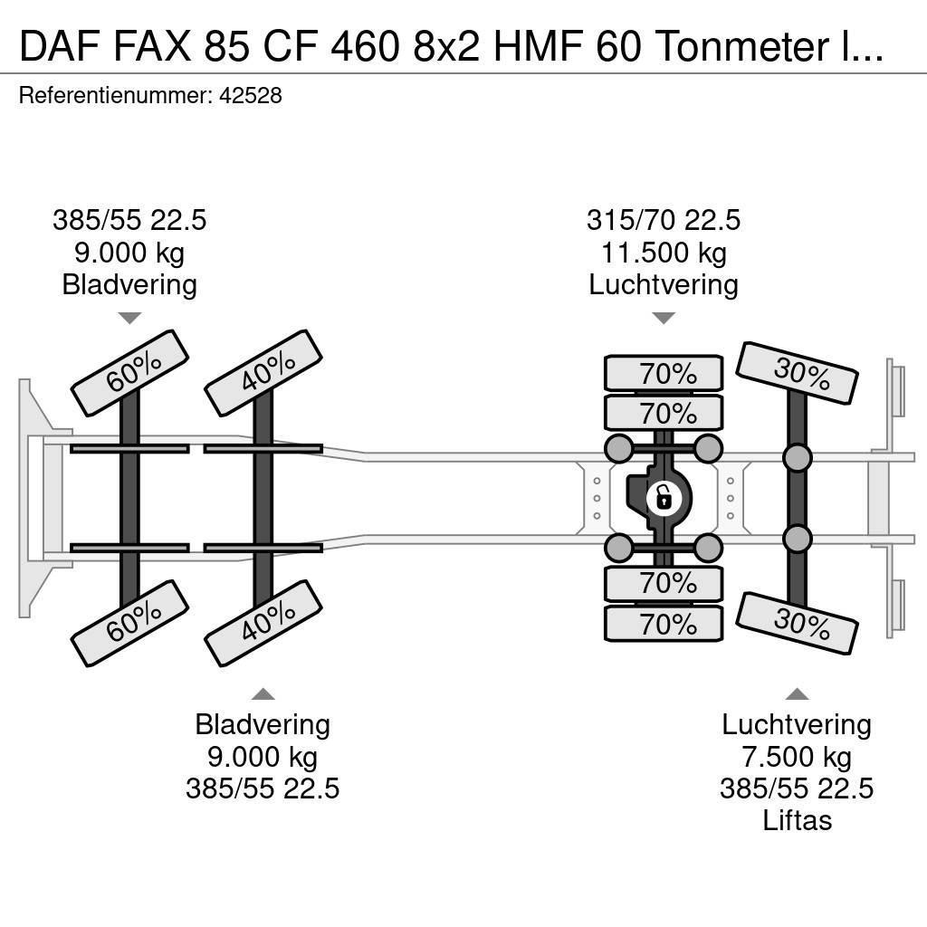 DAF FAX 85 CF 460 8x2 HMF 60 Tonmeter laadkraan All terrain cranes