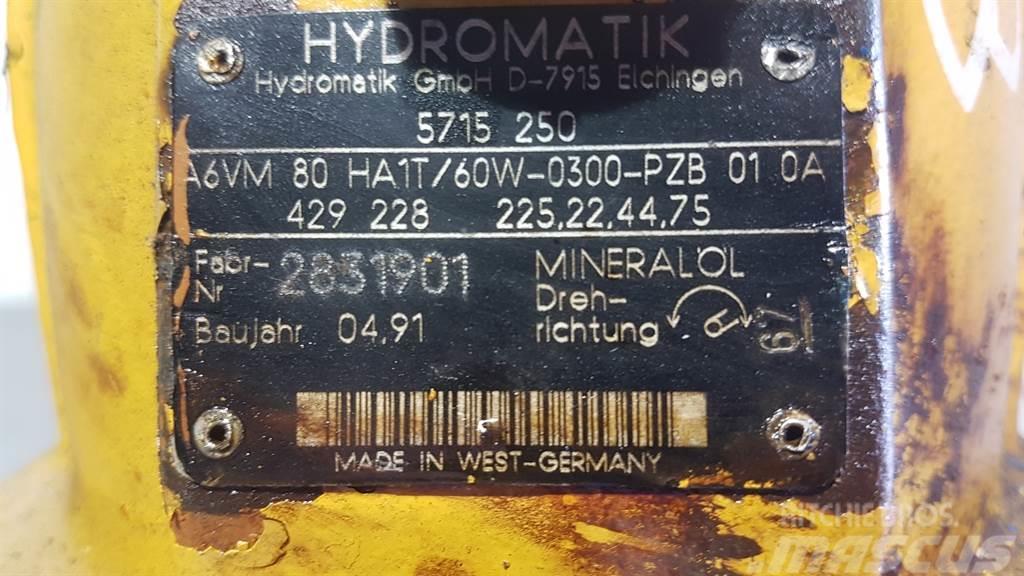 Hydromatik A6VM80HA1T/60W - Drive motor/Fahrmotor/Rijmotor Hydraulics