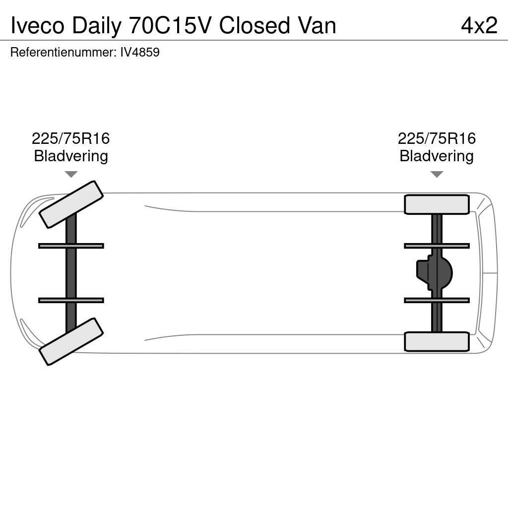 Iveco Daily 70C15V Closed Van Box body