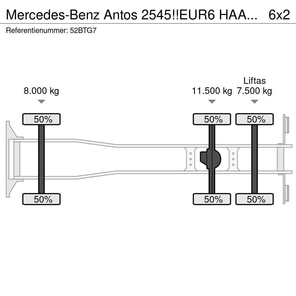 Mercedes-Benz Antos 2545!!EUR6 HAAK/ABROLLKIPPER!!KNICKARM!! Hook lift trucks