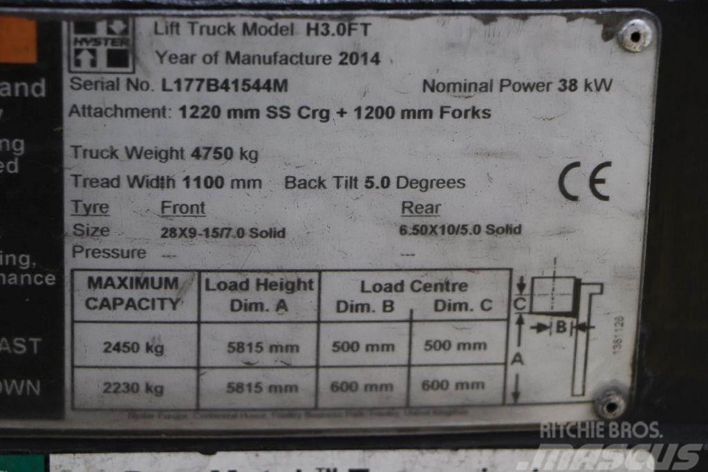 Hyster H3.0FT LPG trucks