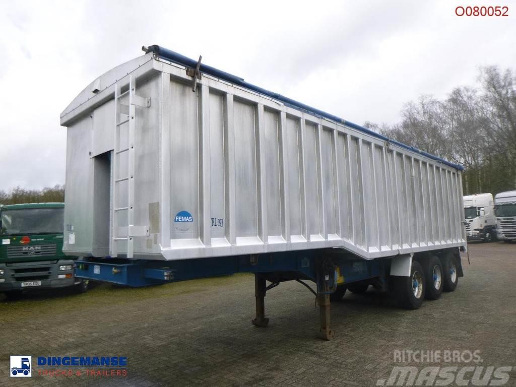 United TRAILERS Tipper trailer alu 52 m3 + tarpaulin Tipper semi-trailers