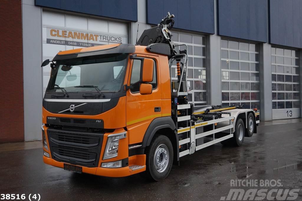 Volvo FM 410 HMF 21 ton/meter laadkraan Hook lift trucks