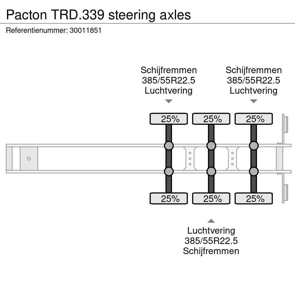 Pacton TRD.339 steering axles Curtainsider semi-trailers