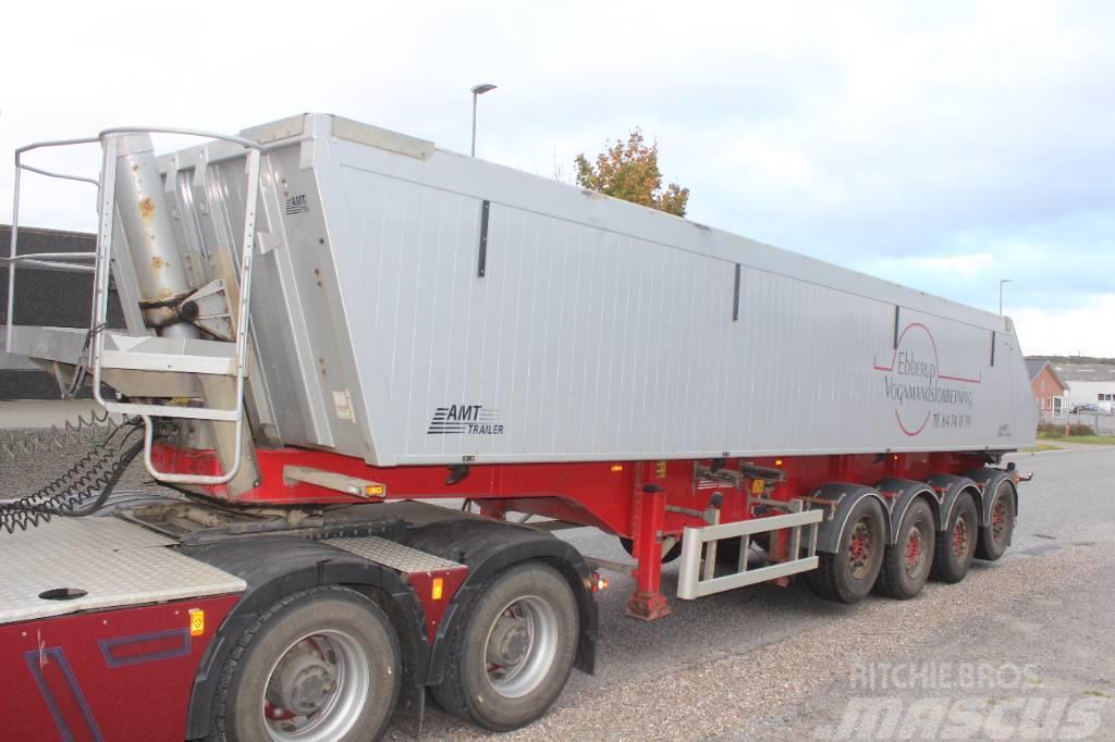 AMT TG400 4 akslet 36 m3 tip trailer med plast. Tipper semi-trailers